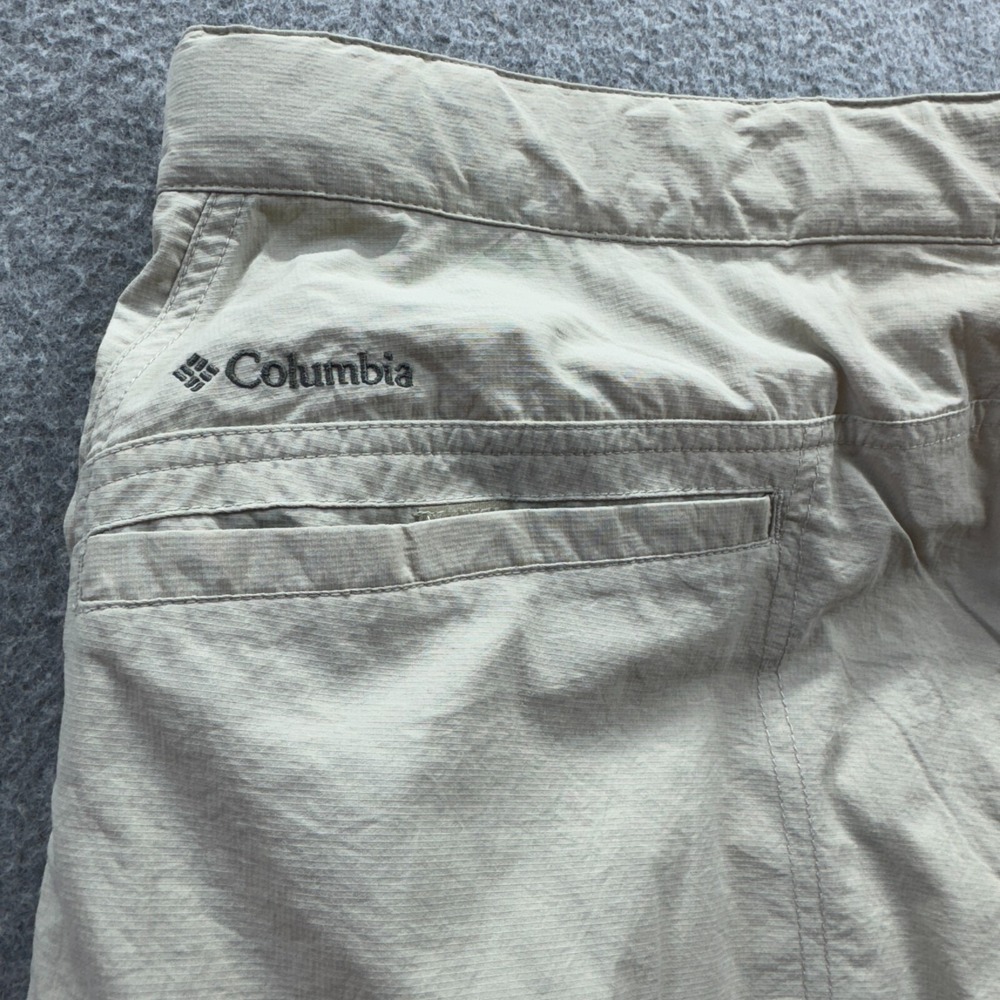 Columbia Silver Ridge Convertible Pants Men 40x29 Belted Hiking Cargo Beige Work - Picture 8 of 12